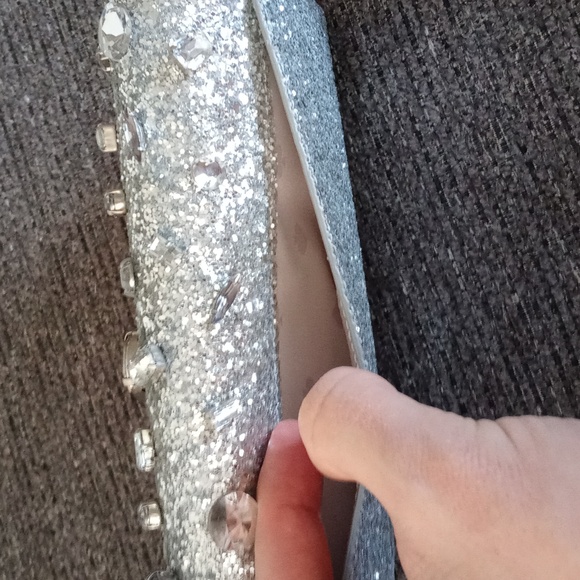 🆕️ 💎Kate Spade💎 - Jeweled Glitter "Tinsel" Medium Flap Phone Wristlet - Picture 9 of 14